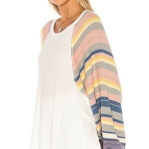 Free People rainbow dreams balloon sleeve top